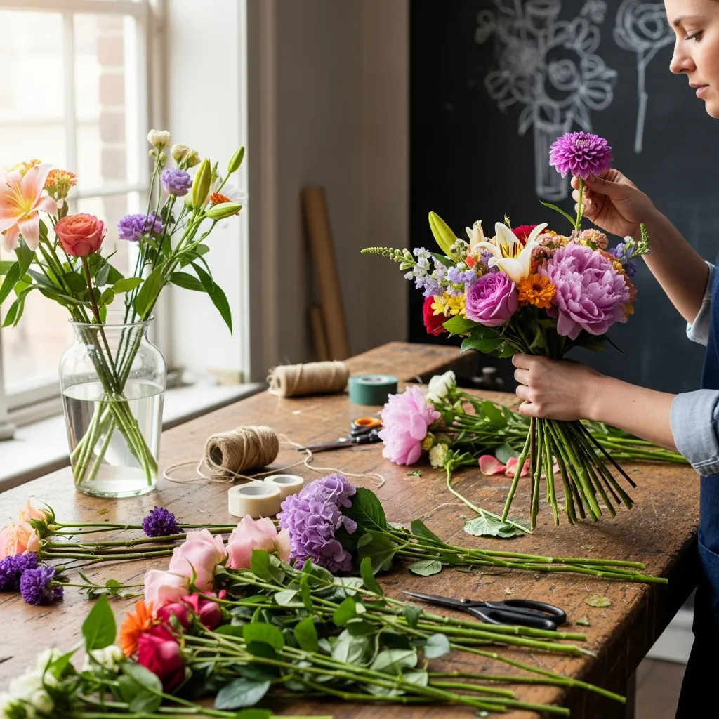 The creative process of floral design
